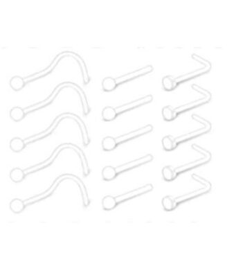 Fun Clear Retainer Piercing Rings