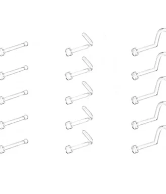 Fun Clear Retainer Piercing Rings