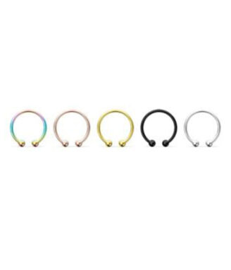 Fake Septum Clip on Nose Horseshoe Rings Stainless Steel Septum