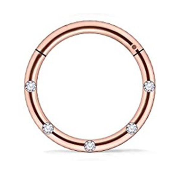 16G Surgical Steel Septum Clicker Hoop 1