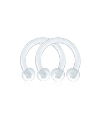 Clear Horseshoe Retainers
