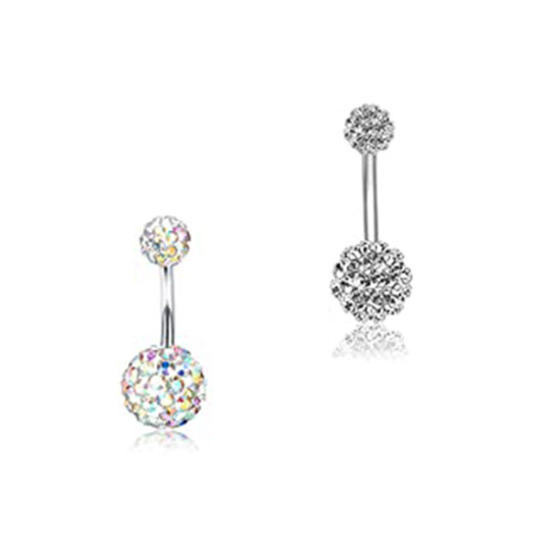 14G Stainless Steel Belly Button Rings 2