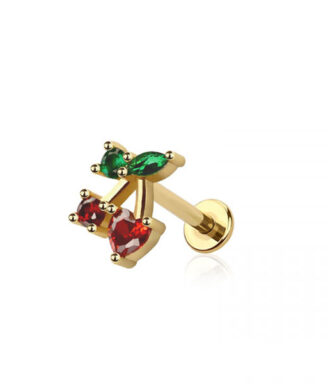 Yummy Cherry Threadless Labret (Push In)