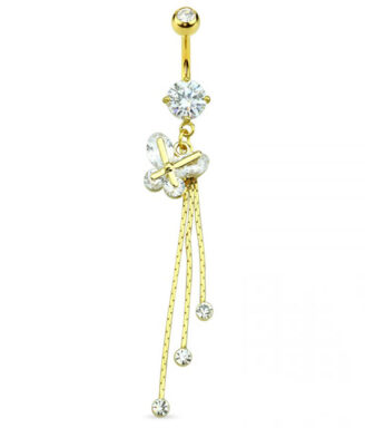 Triple Dazzle Belly Ring