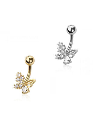 Dazzle Butterfly Belly Ring