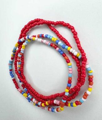 Cutesy Smarties Ankle Bead Set