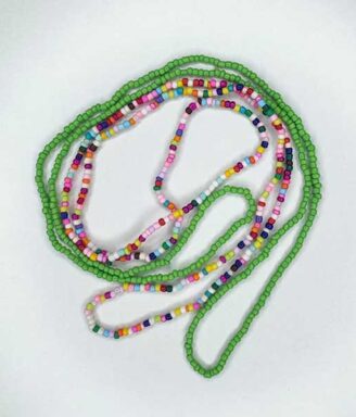 Cutesy Green Playful Waist Bead Set