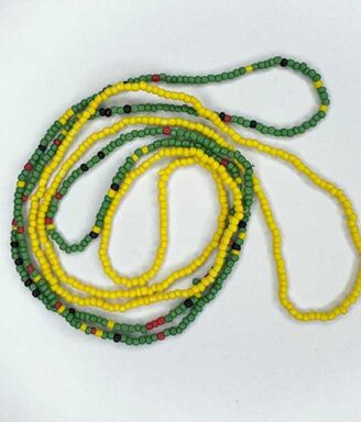Cutesy Green-Yellow Waist Bead Set