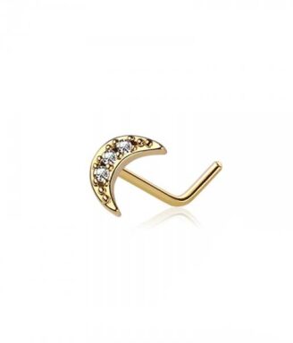 Crescent Moon Nose stud
