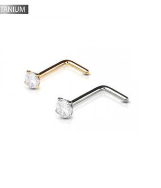 Titanium Dazzle Nose Stud