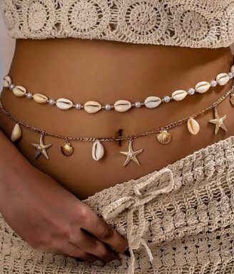 Sea Shell Dazzle Waist Chain