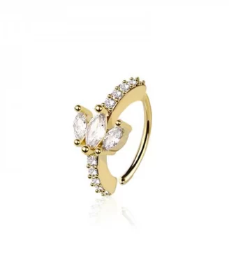 Dazzle Marquise Nose Hoop