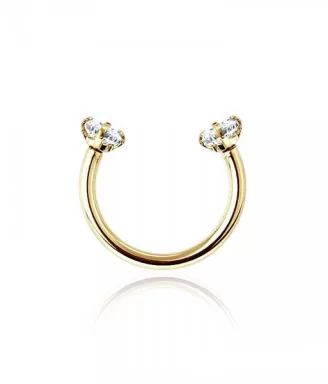 Dazzle Horseshoe Nose Ring