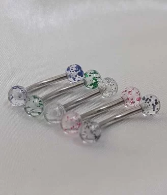 Glitter Ball Tongue Ring