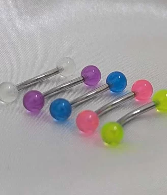 Acrylic Ball Tongue Ring