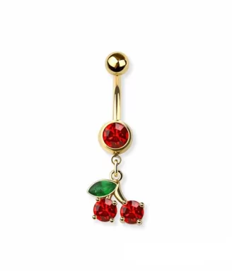 Sweet Cherry Dangle Belly Ring