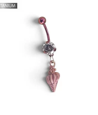 Titanium Shell Belly Ring