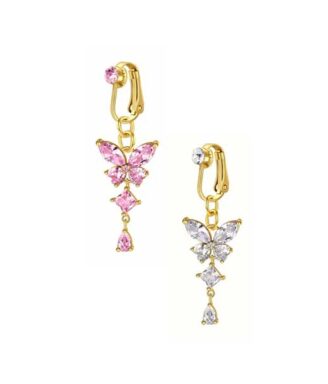 Butterfly Dangle Faux Belly Ring