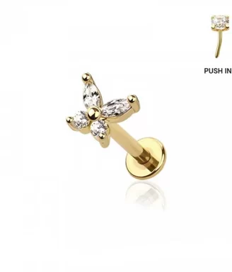 Dazzling Butterfly Labret (Push In)