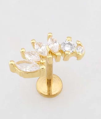 Marquise Crown Labret (Push In)