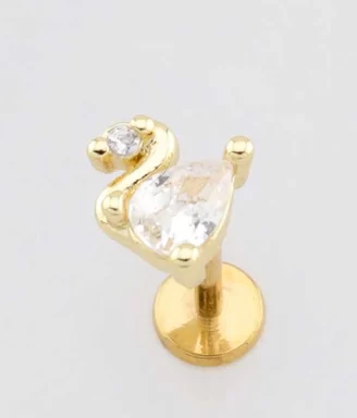 Dazzling Swan Labret (Push In)