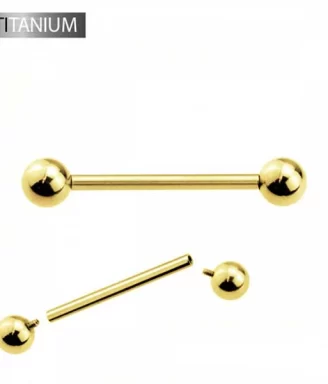 Titanium Straight Barbell