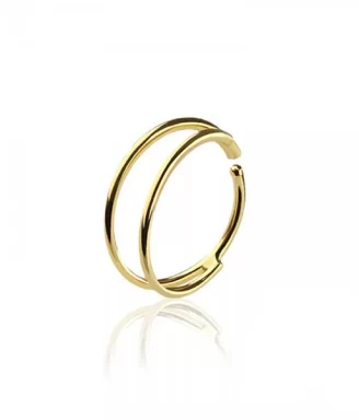Double Dazzle Nose Hoop